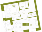 1-к. квартира, 36,3&nbsp;м²