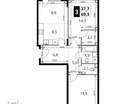 3-к. квартира, 69&nbsp;м²