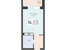 1-к. квартира, 23&nbsp;м²