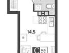 Студия, 21&nbsp;м²