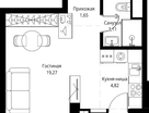Студия, 30&nbsp;м²