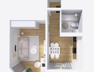 1-к. квартира, 37,8&nbsp;м²