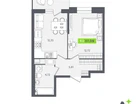 1-к. квартира, 37&nbsp;м²