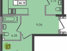 2-к. квартира, 66&nbsp;м²