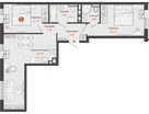 3-к. квартира, 66&nbsp;м²