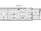 Офис, 67,3 м²