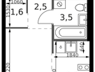 Студия, 24&nbsp;м²