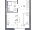 Студия, 19&nbsp;м²