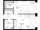 1-к. квартира, 48 м²