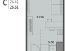 Студия, 26&nbsp;м²