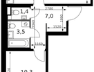 2-к. квартира, 45 м²