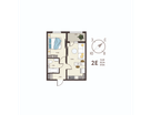 2-к. квартира, 37&nbsp;м²