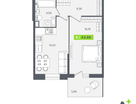 Студия, 42 м²