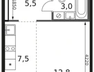 Студия, 28&nbsp;м²