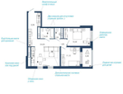 2-к. квартира, 70,8&nbsp;м²