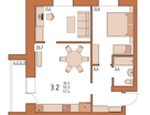 3-к. квартира, 57,4&nbsp;м²