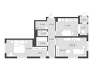 2-к. квартира, 61&nbsp;м²