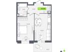 Студия, 41&nbsp;м²
