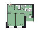 2-к. квартира, 56&nbsp;м²