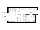Студия, 27&nbsp;м²