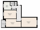 3-к. квартира, 59,5&nbsp;м²