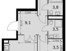 2-к. квартира, 76 м²