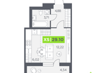 Студия, 29&nbsp;м²