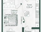 1-к. квартира, 41 м²
