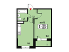 1-к. квартира, 40&nbsp;м²