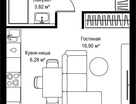 Студия, 32&nbsp;м²