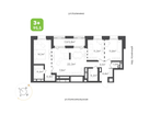 3-к. квартира, 95 м²