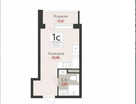 Студия, 20,5&nbsp;м²