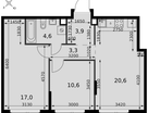 3-к. квартира, 60&nbsp;м²