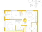 2-к. квартира, 55&nbsp;м²