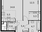2-к. квартира, 48 м²
