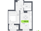 Студия, 36 м²
