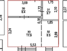 1-к. квартира, 27,3&nbsp;м²