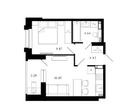 1-к. квартира, 35,6&nbsp;м²