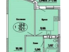 1-к. квартира, 43&nbsp;м²