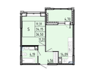Студия, 36 м²