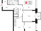 3-к. квартира, 70&nbsp;м²