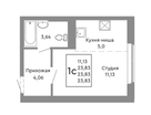 Студия, 24&nbsp;м²