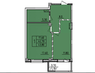 1-к. квартира, 43,8&nbsp;м²