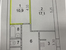 Комната, 10,9&nbsp;м²