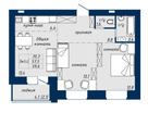 3-к. квартира, 59,6&nbsp;м²