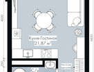 Студия, 25,9 м²