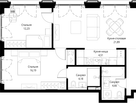 3-к. квартира, 84&nbsp;м²