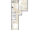 2-к. квартира, 62,3&nbsp;м²