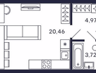 Студия, 29&nbsp;м²