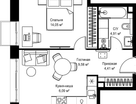 1-к. квартира, 38 м²